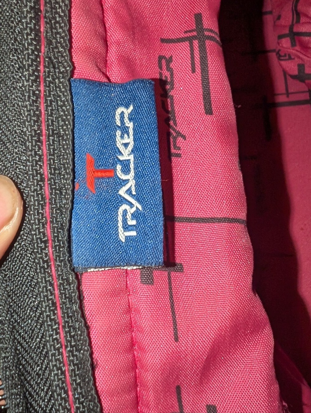 Pink Snake-Print Shoulder Bag with Black Trim - Picture 3 of 4